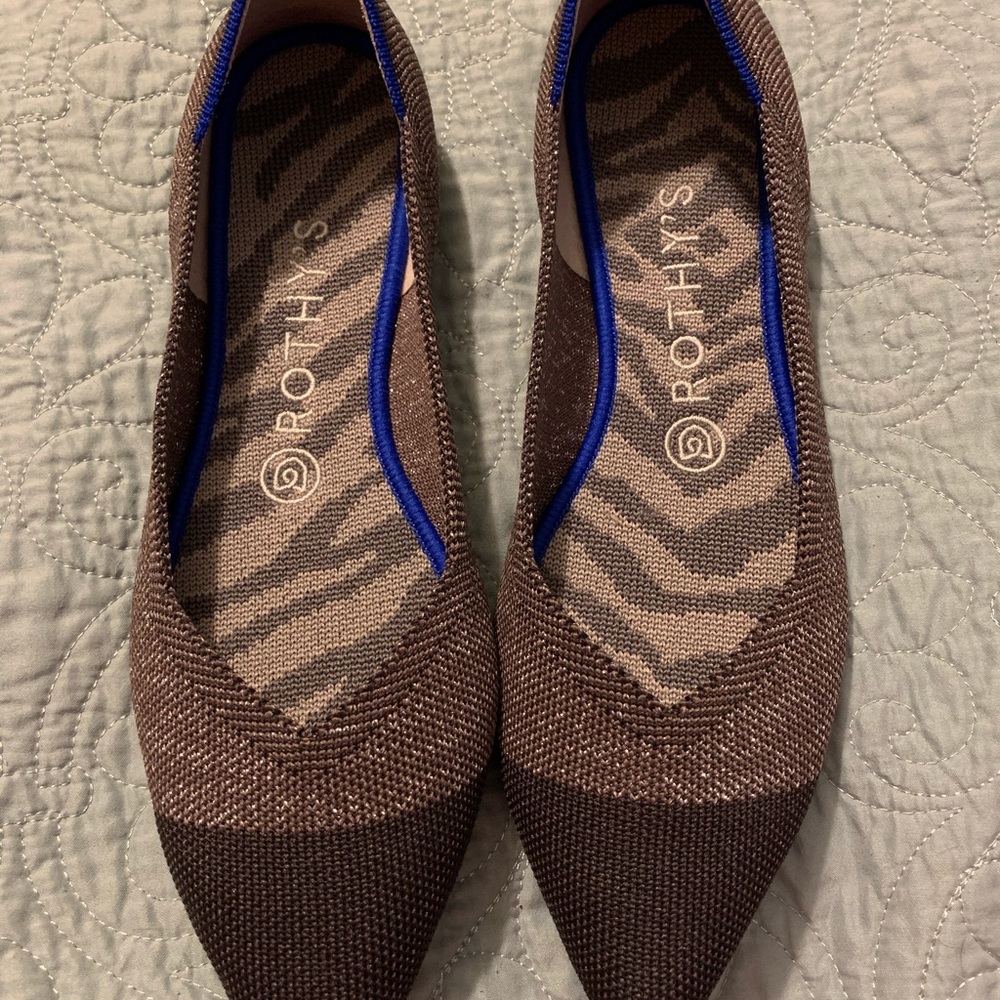 Rothy’s beautiful point flats.